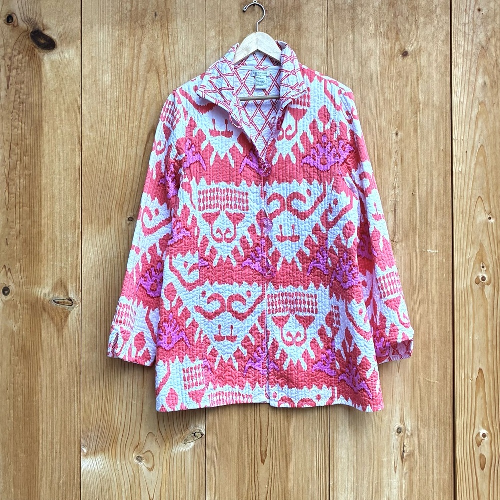 Patty Kim Quilted Jacket Sz Large
